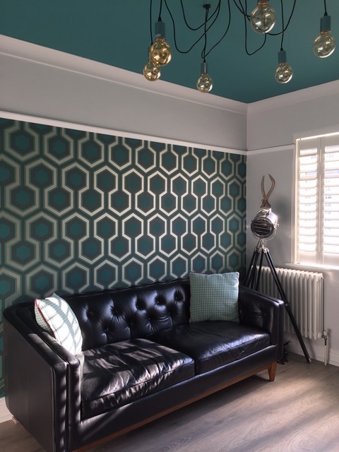 Ground Floor Makeover - Hampton Hill retro-dagligstue
