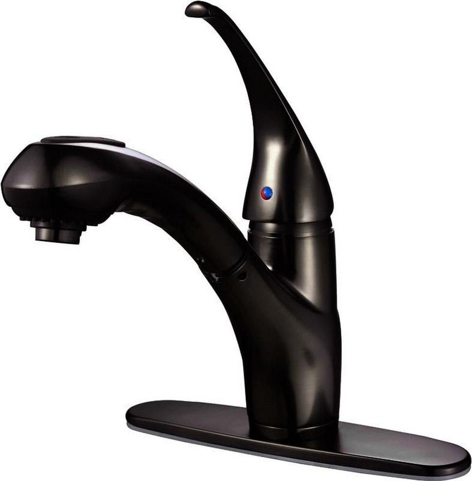 Hardware House 162845 7.5" Single Handle Kitchen Faucet Transitional