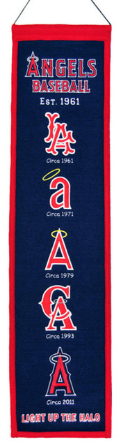 Anaheim Angels MLB 8 x 32 Heritage Banner