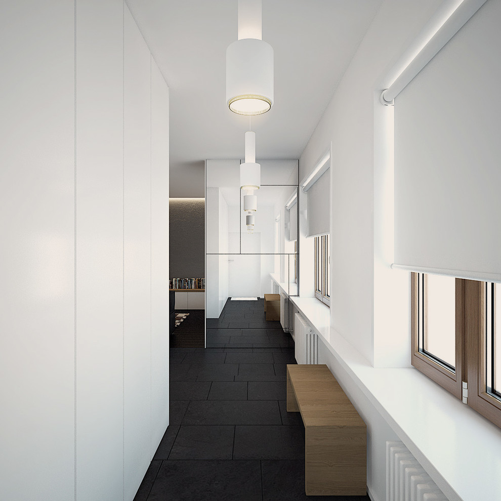 Частная квартира с лаконичным интерьером.