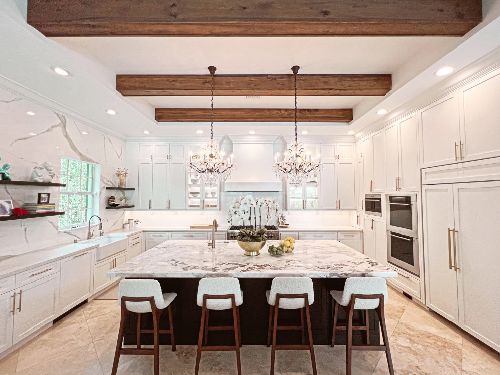 Kitchen - transitional kitchen idea in Miami