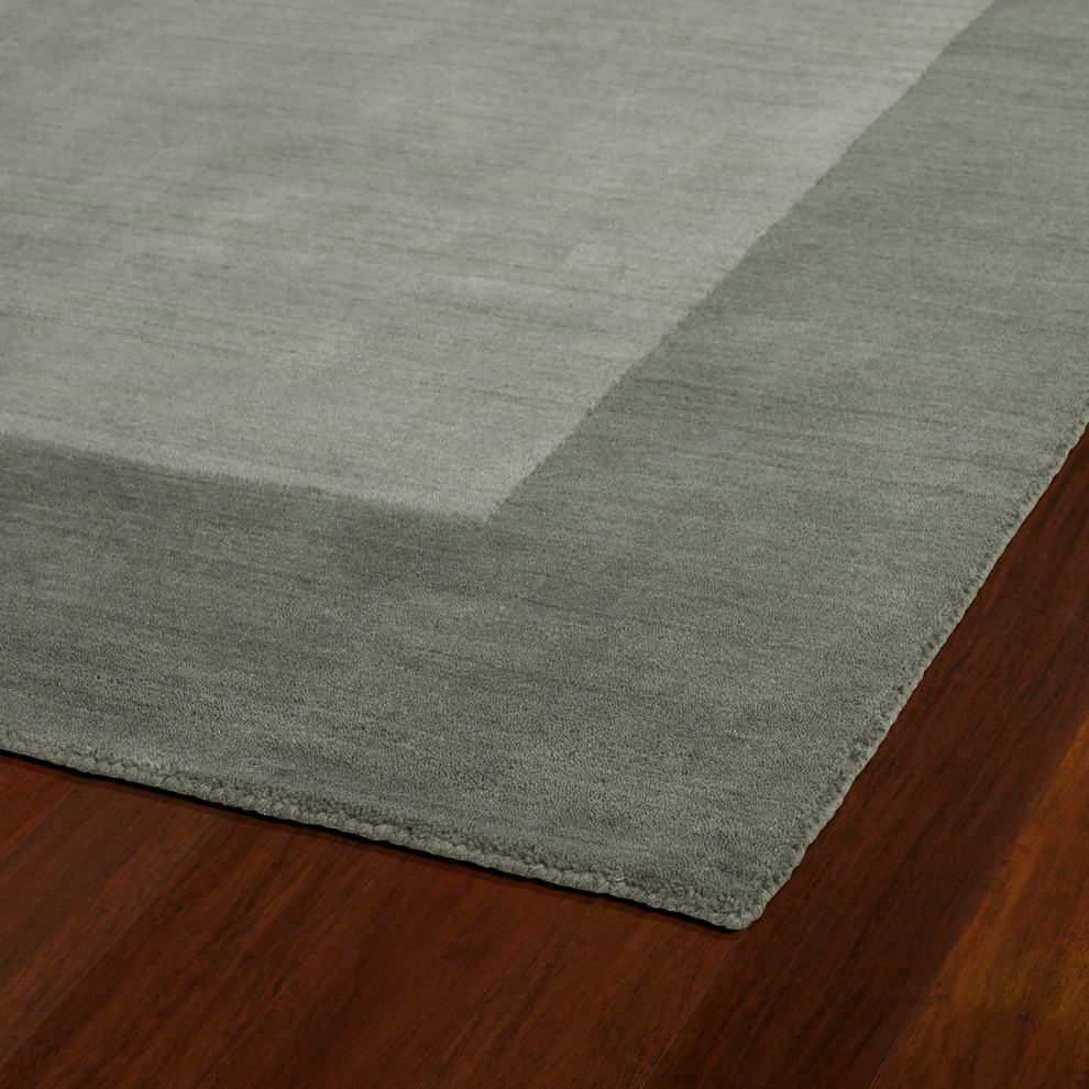 Kaleen Hand-Tufted Regency Gray Wool Rug, Gray, 2'6"x8'9"