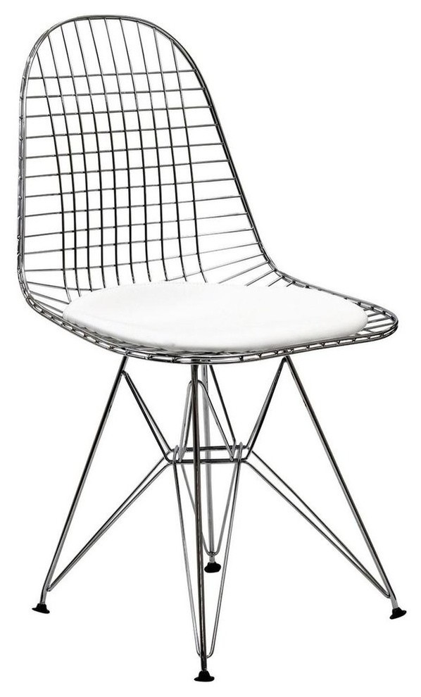 Tower Dining Side Chair, White