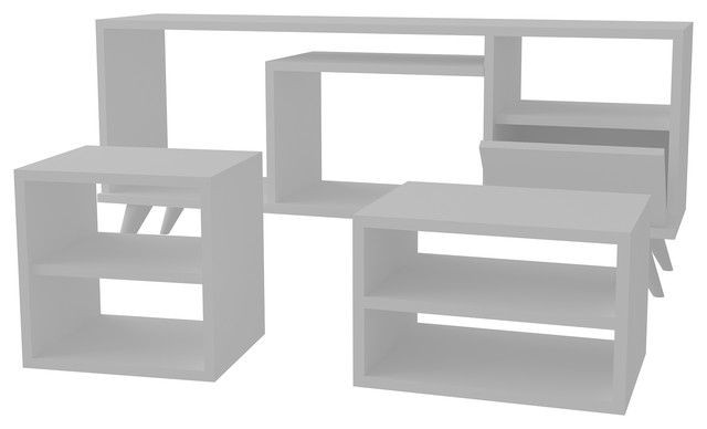 Celine 47" TV Stand With Side End Tables