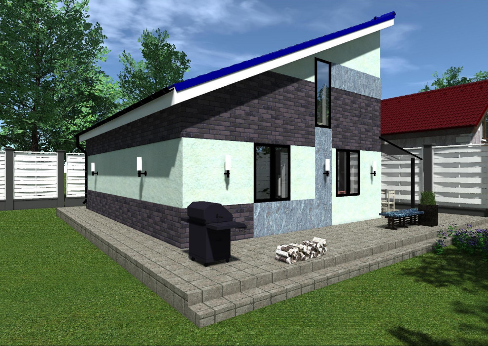 Дачный дом с мансардой 100 метров 7 на 9 м.