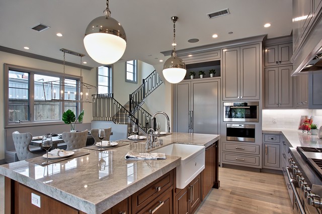Modern Coastal Home Staging kueche