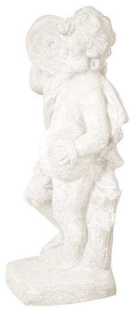 Cherub Cymbal Statue, Limestone