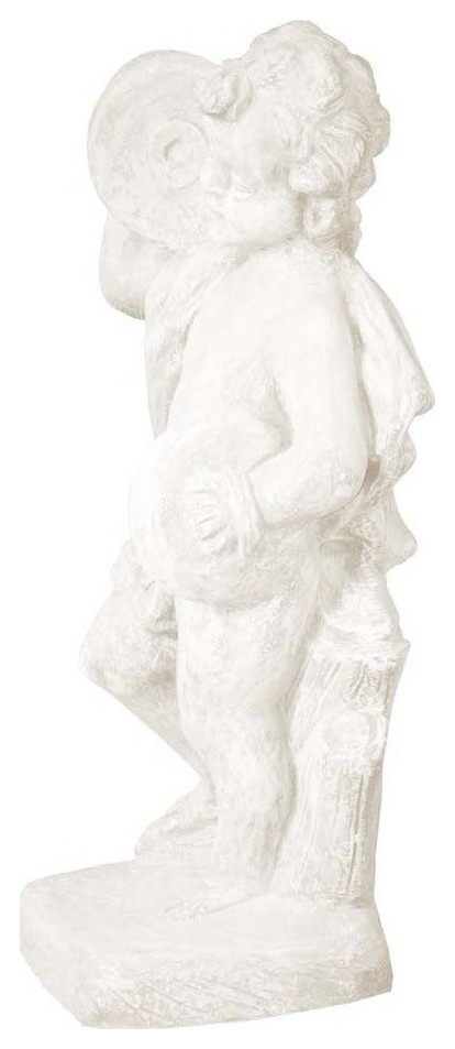 Cherub Cymbal Statue, Limestone