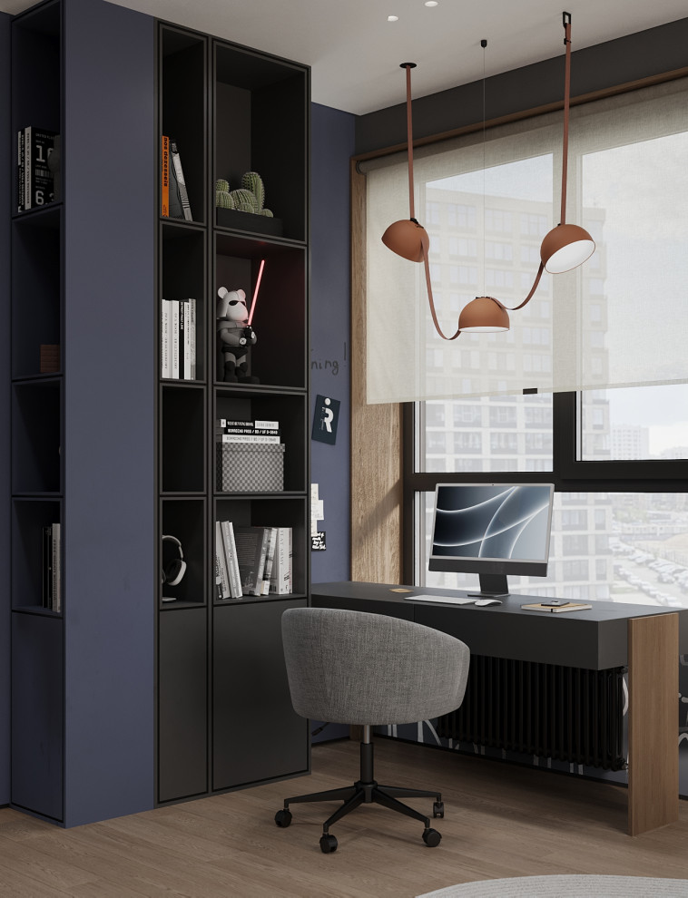 Брутальный интерьер квартиры 85 кв.м. в Москве. Проект