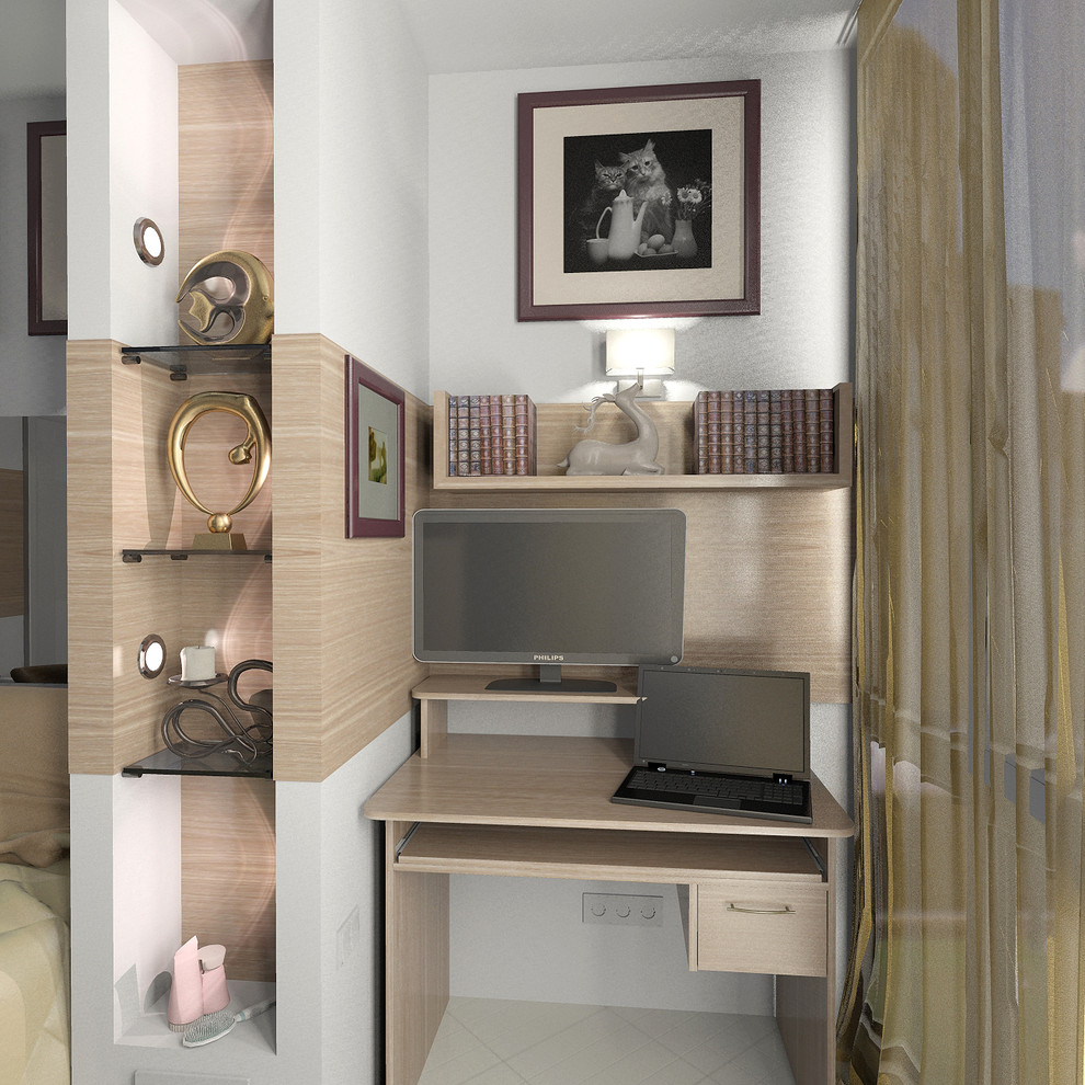 Спальня и лоджия в современном стиле