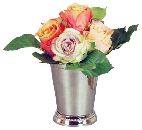 Roses in Julep Cup, Peach