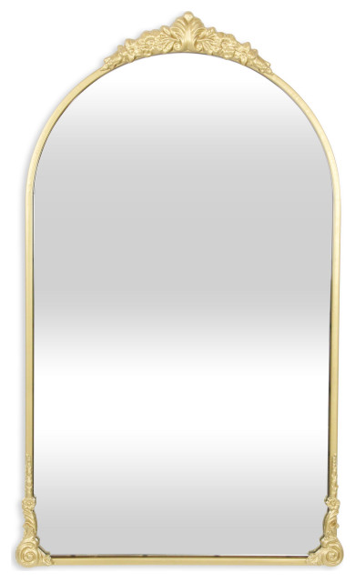 Everlaine Modern Victorian Gold Wall Accent Mirror - Victorian - Wall ...