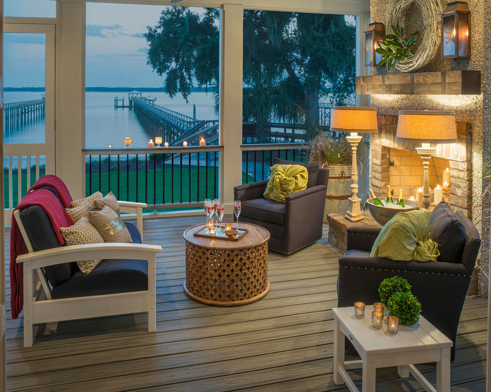 Photo of a beach style deck in DC Metro.