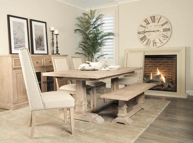 The Hudson Dining Collection Rustic Dining Room Miami
