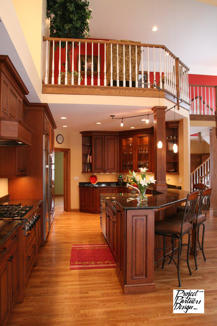 Kitchen Opens Up - Traditional - Kitchen - Chicago - by ...