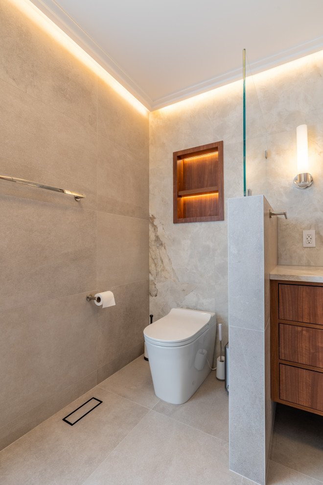 Modern Luxury Primary Bathroom Remodel | Plainsboro, NJ