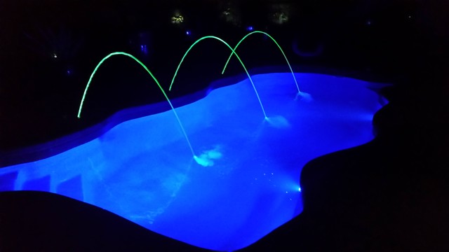 New fiberglass swimming pool
