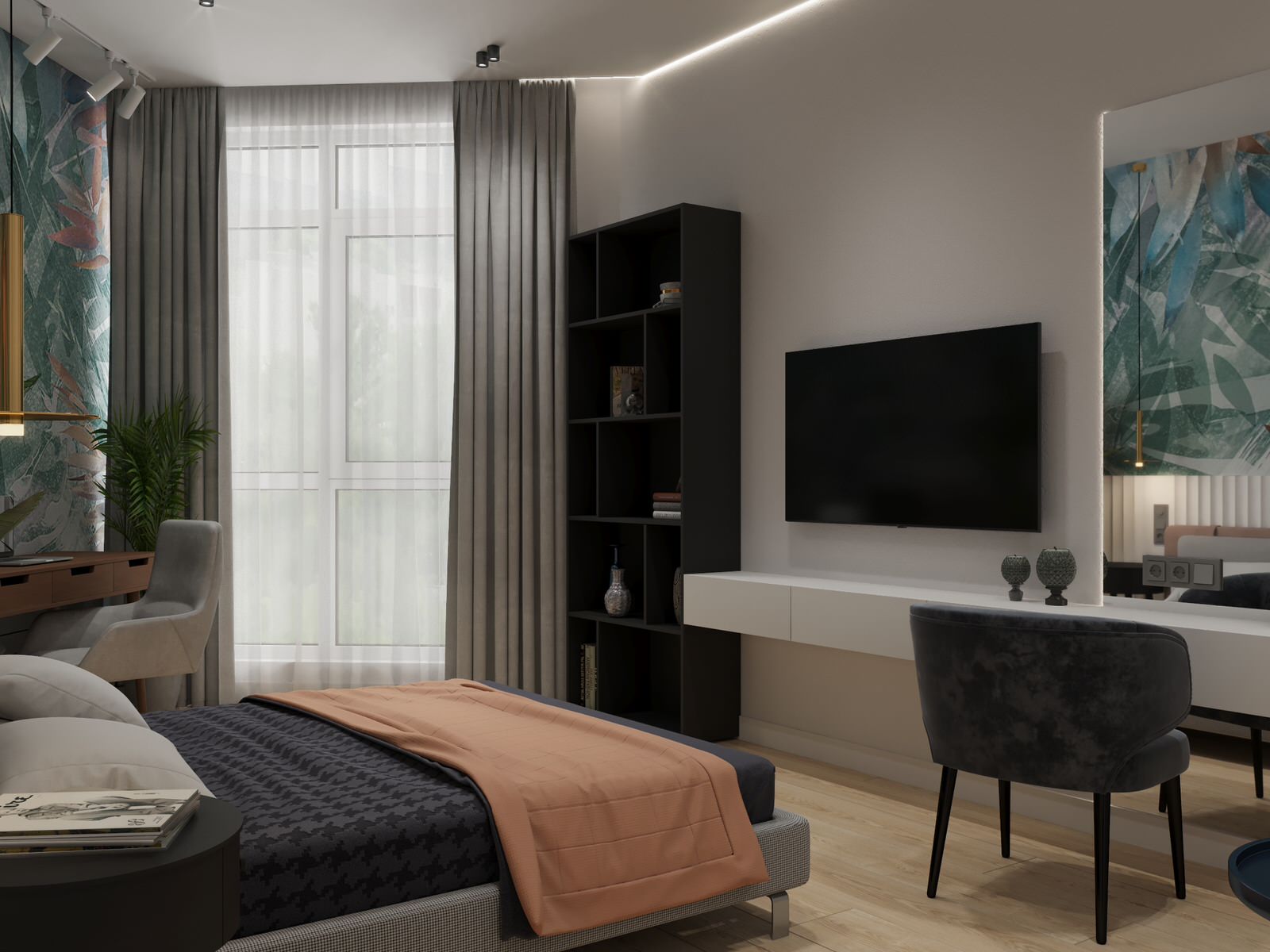 Современный апартаменты для семьи