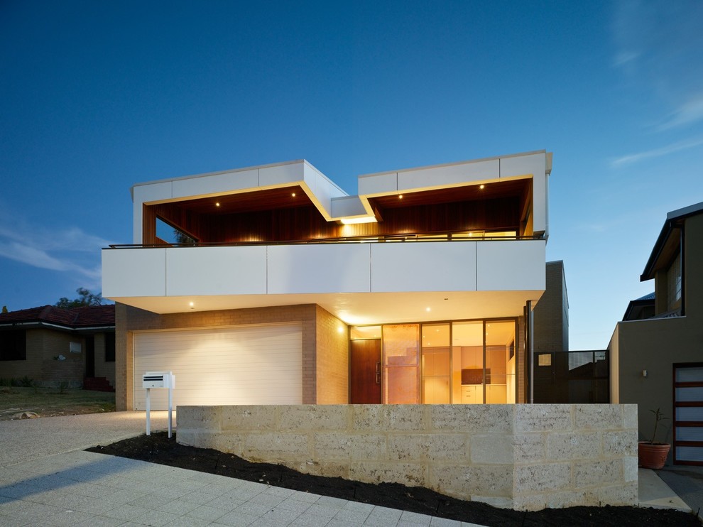 Contemporary two-storey exterior in Perth.