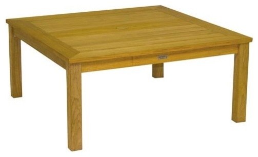 Newport Teak 42 Square Coffee Table Traditional Outdoor Newport Teak 42 Square Coffee Table