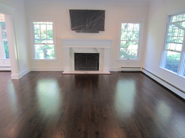 Fort Salonga Red Oak Stained Dark Walnut And Satin Oil Based Poly