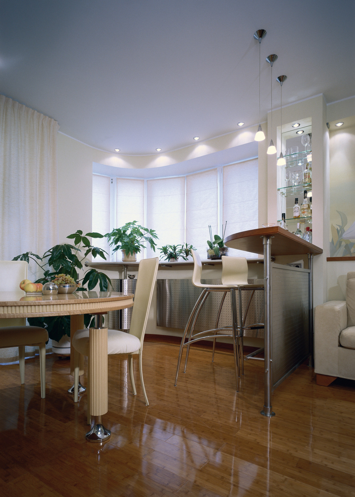 Атмосфера лёгкости. 3-х комнатная квартира 137 м2. Гостиная