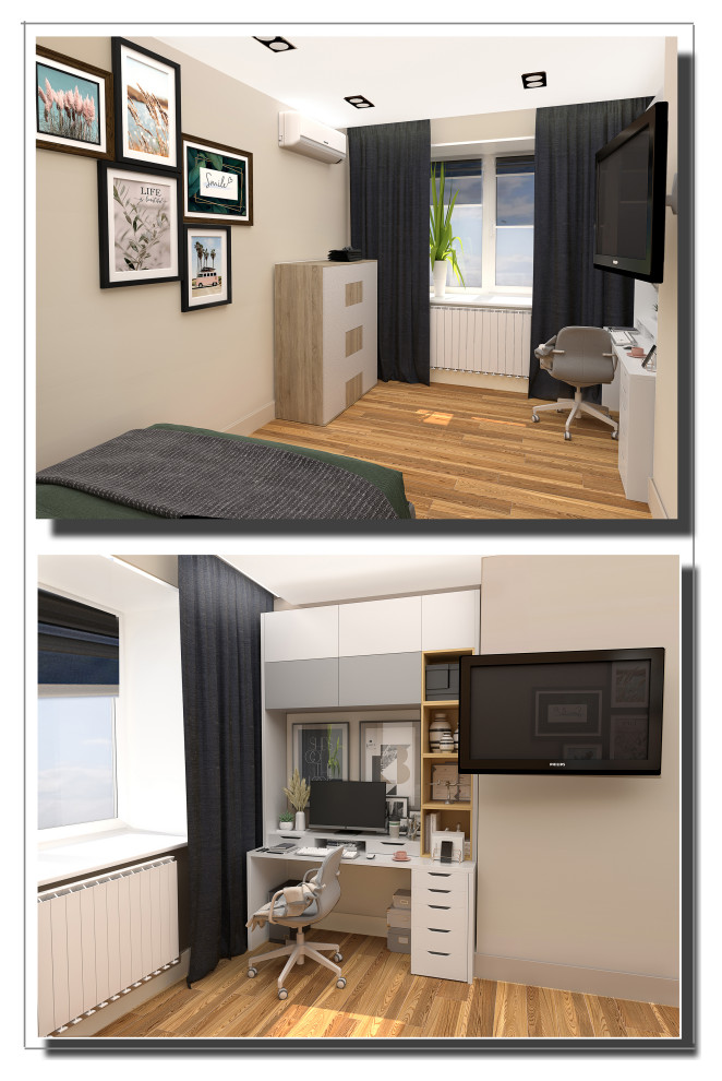 Дизайн проект двухкомнатной квартиры.