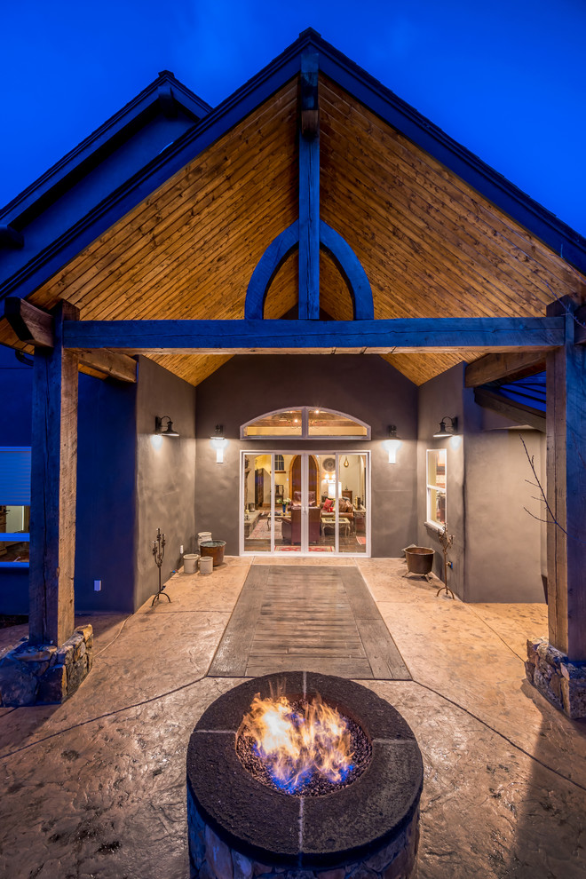 Patio - rustic patio idea