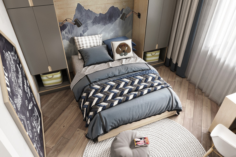 Дизайн проект детской для мальчика