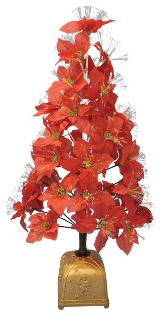 pre lit color changing fiber optic red poinsettia pre lit color changing fiber optic red poinsettia