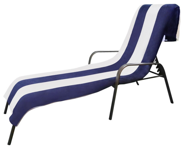 100 Cotton Cabana Striped Lounge Chair Towel Modern Bath Towels