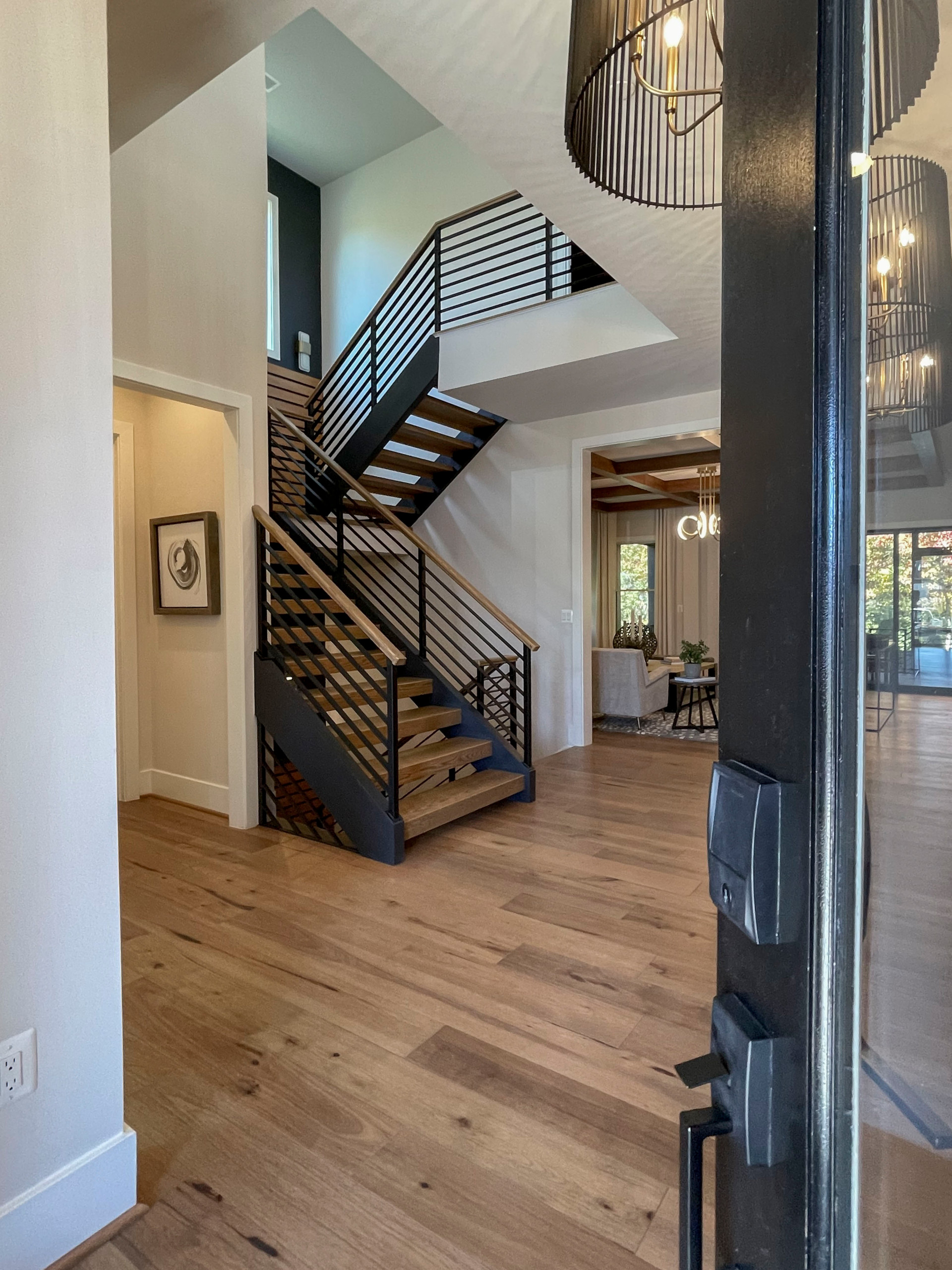 113_Floating Straight- Stringers with No Risers in Contemporary Home, Bethesda M