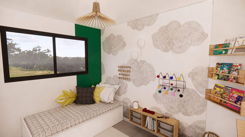 Chambre parentale et chambre d'amis Quincampoix 3D
