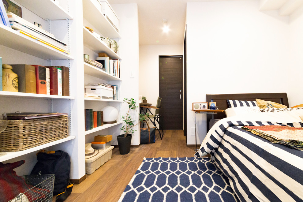 Design ideas for a scandinavian bedroom in Tokyo.