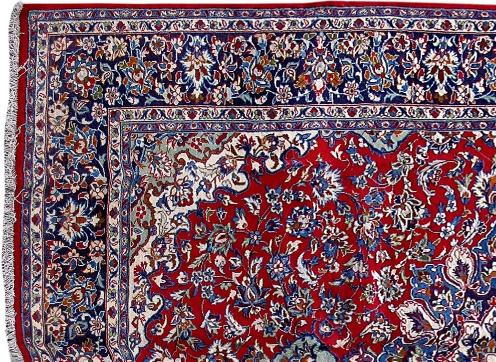 Consigned, Persian Rug, 8'x11', Handmade Wool Isfahan