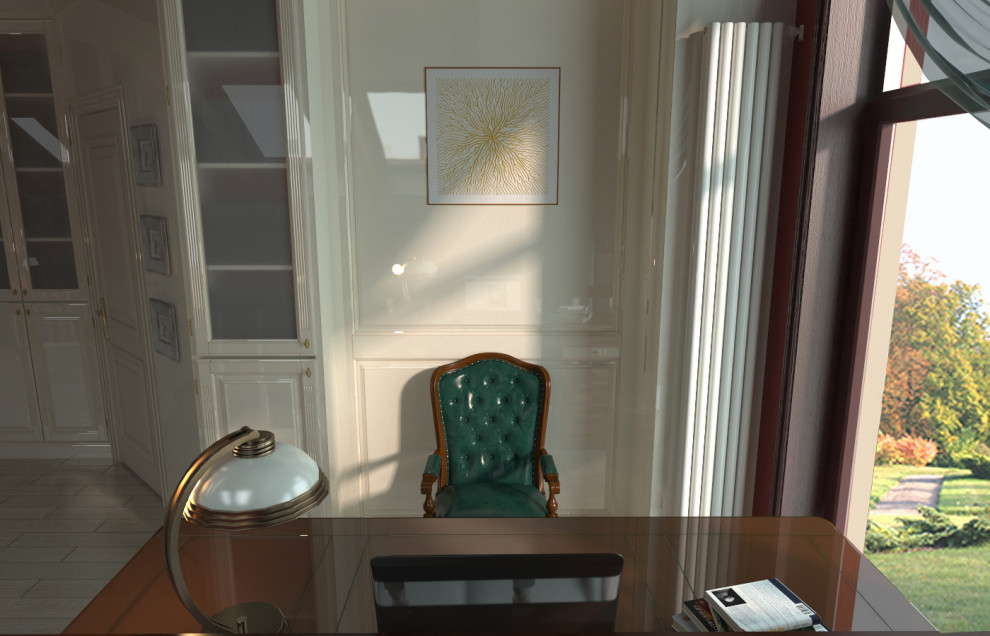 Второй этаж. Библиотека - кабинет