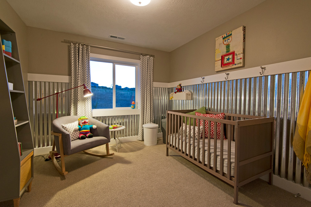 Photo of a contemporary nursery in Salt Lake City.