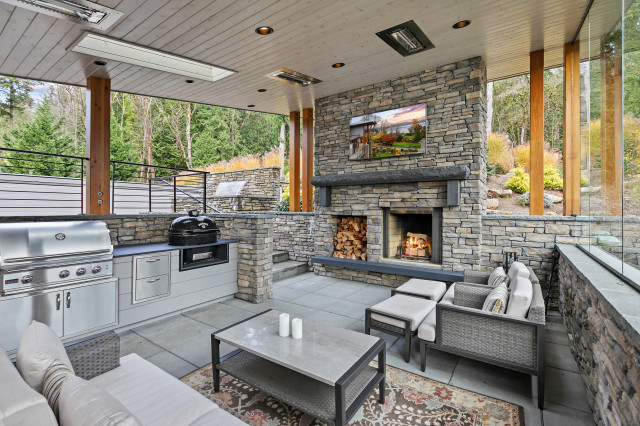 Ultimate NW Contemporary Architecture transitional-patio