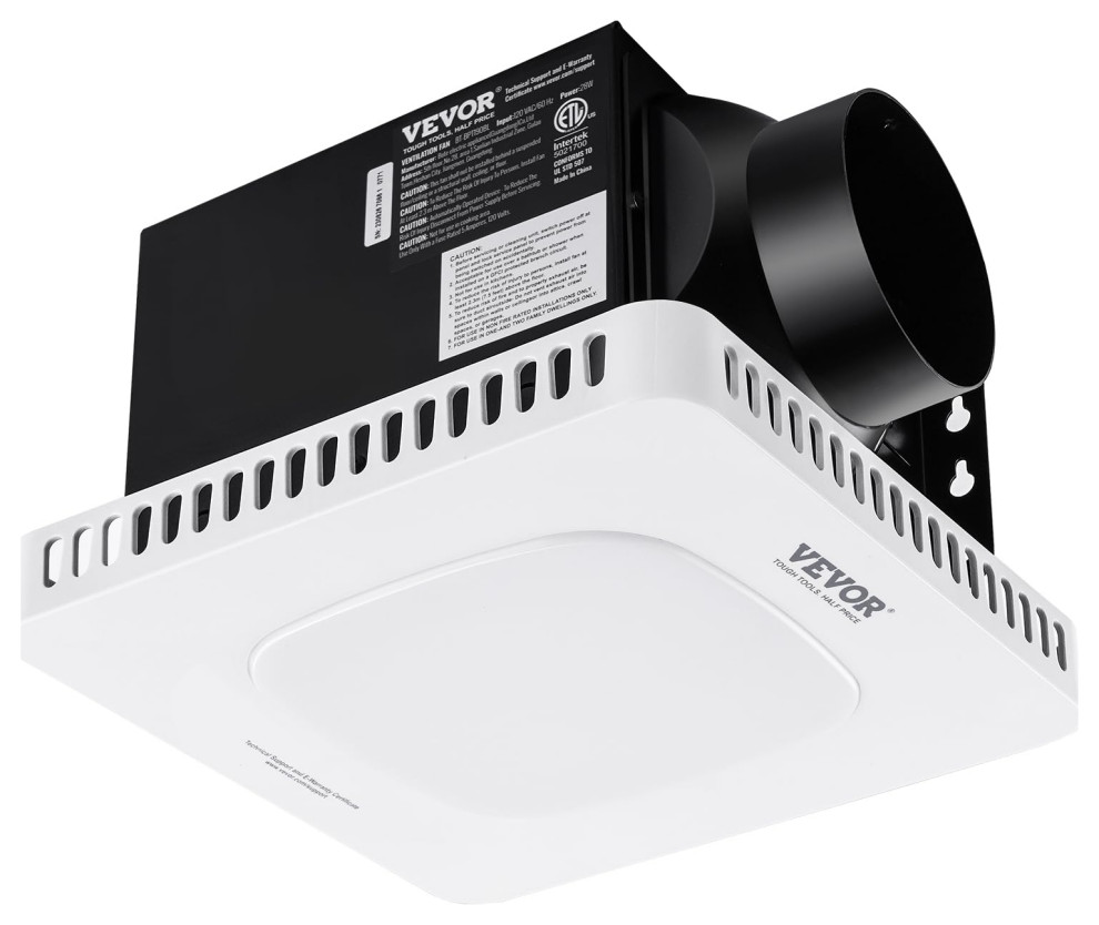 Bathroom Exhaust Fan, HighEfficiency Ventilation, 1.5 Sones Low Noise