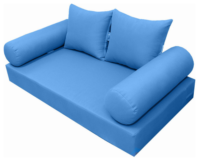 S4 Crib Size 5PC Knife Edge Daybed Mattress Cushion Bolster Complete