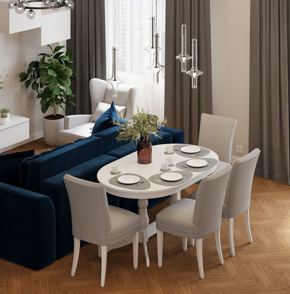 Дизайн-проект кухни-гостиной