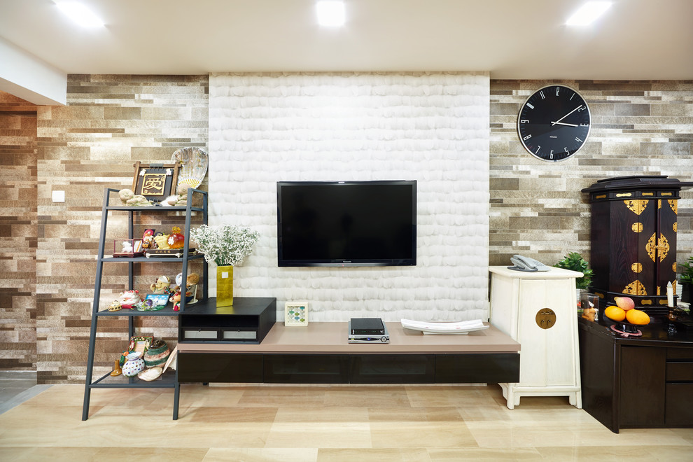 Photo of an Asian living room in Singapore.