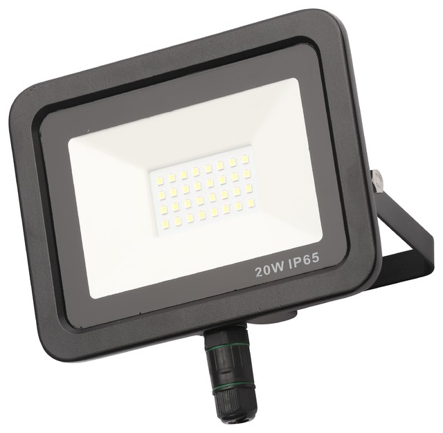 Yarm Outdoor Led Slimline Flood Light Black Contemporary Yarm Outdoor Led Slimline Flood Light Black Contemporary Security Lights By Litecraft