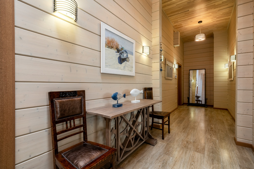 Деревянный дом с современном стиле