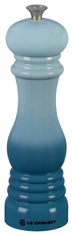 le creuset coastal blue salt & pepper mill set