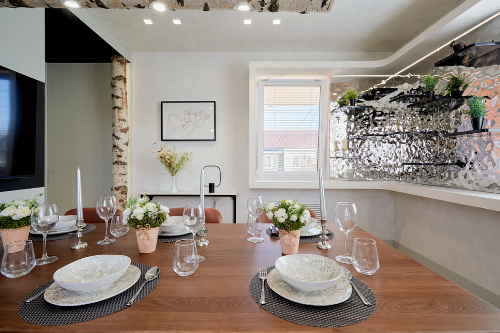 Кухня в берёзовой роще