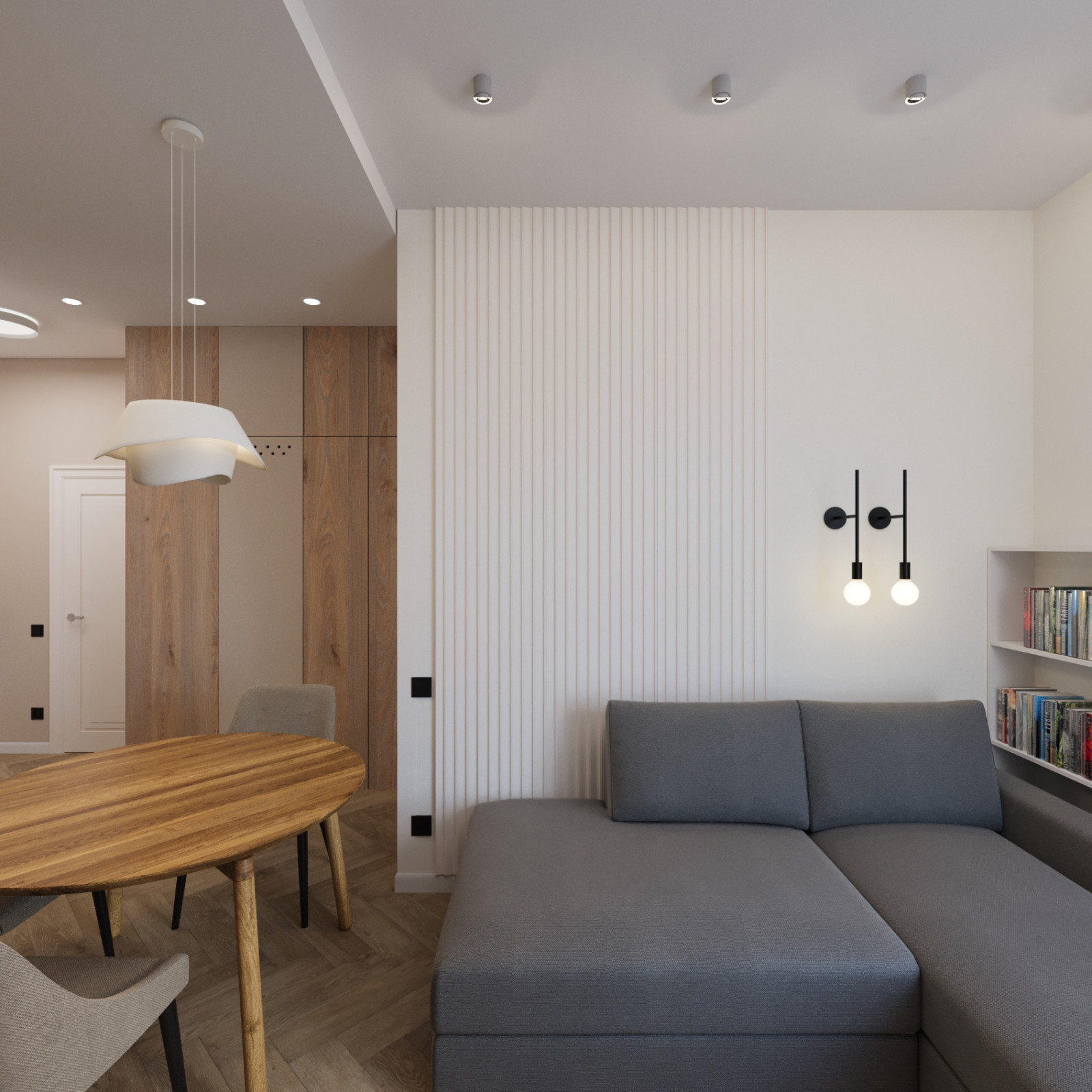 Квартира. Москва. Ореховый бульвар. Эскизы + рабочие фото с реализации проекта