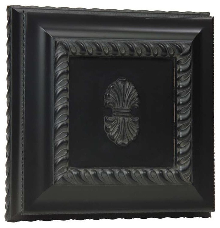 Hand-Carved Square Chime - Black