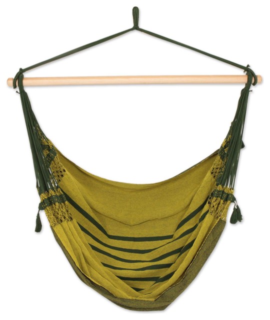 Cotton Hammock Swing, "Amazon Forest" Beach Style Hammocks And