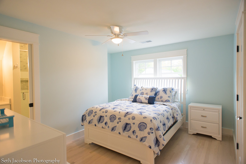 Beach style bedroom in Providence.